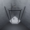 Душевой уголок Дека-Блэк 90х90 А (низкий поддон)