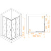 Душевой уголок RGW PA-030 1000x1000