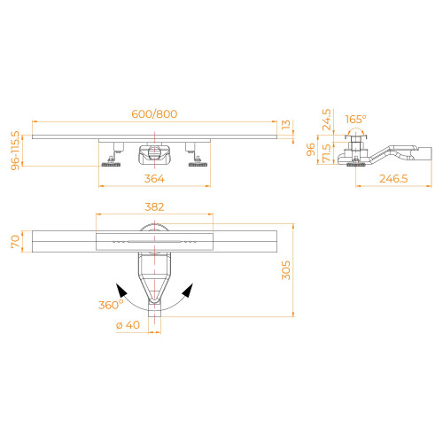 Душевой трап RGW SDR-53Gr