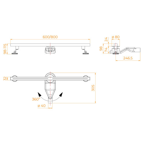 Душевой трап RGW SDR-52S