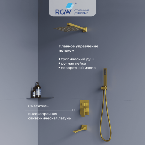 Душевая система скрытого монтажа RGW SP-56Gb