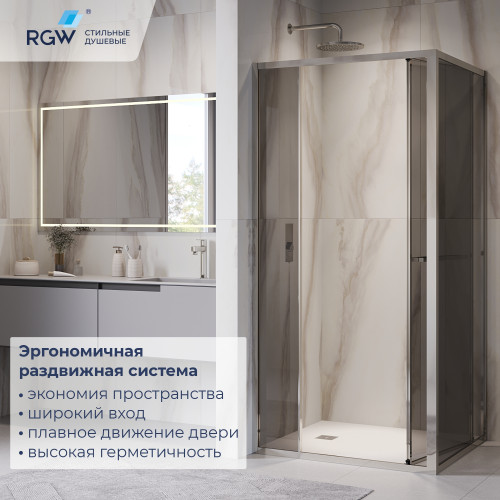Душевой уголок с открытием двери вовнутрь RGW LE-45 1000x800