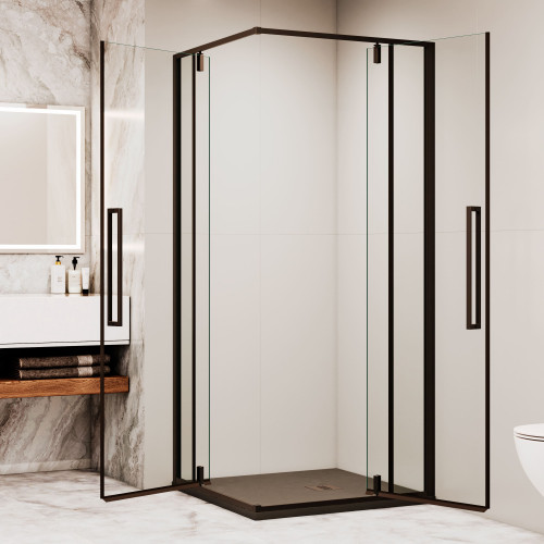 Душевой уголок с распашными дверями на петлях - RGW SV-33B 800x800