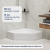 Душевой поддон трапеция RGW BT/CL-S  800x800
