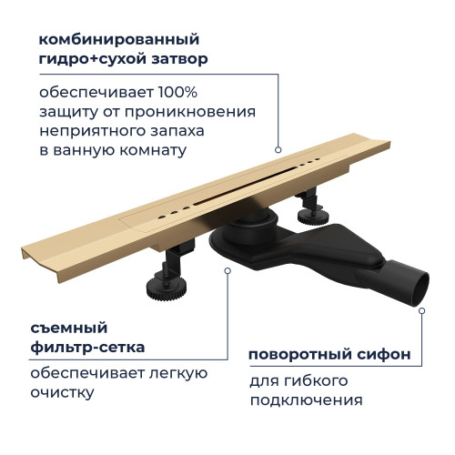 Душевой трап RGW SDR-53Gb