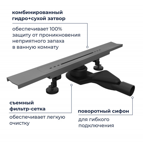 Душевой трап RGW SDR-53Gr
