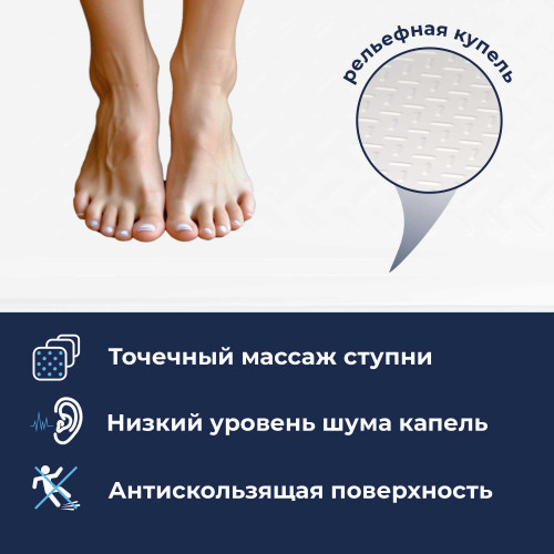 Поддон для душа прямоугольный керамический RGW CR (Глубина 35)  720x1000
