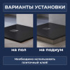 Поддон для душа квадратный керамический RGW CR B Черный 900x900