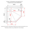 Душевой уголок RGW SV-82Gb "R" 1000x1000