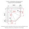 Душевой уголок RGW SV-82B "L" 900x900