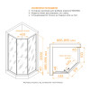 Душевой уголок RGW SV-82B "L" 900x900