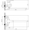 Смеситель для ванны с душем, с длинным изливом Diadonna D80222100 (серия D100)