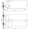 Смеситель для ванны с душем, с длинным изливом Diadonna D80222107 (серия D107)