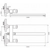Смеситель для ванны с душем, с длинным изливом Ekko E22091 (серия E091)