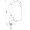 Смеситель для кухни с гибким изливом Ekko E4205-E55