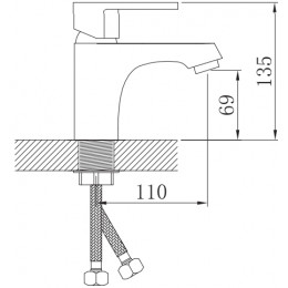 Смеситель для раковины Potato P10223-10 (серия P223-10)