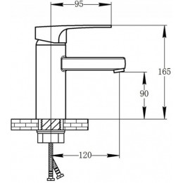 Смеситель для раковины Potato P1030-6 (серия P30-6)