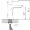 Смеситель для раковины Potato P1032-4 (серия P32-4)