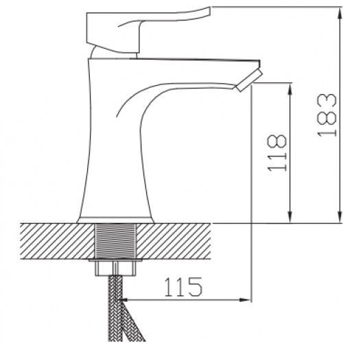 Смеситель для раковины Potato P1032-4 (серия P32-4)