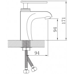 Смеситель для раковины Potato P1038 (серия P38)