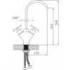Смеситель для раковины Potato P1073 (серия P73)