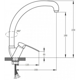 Смеситель для кухни Potato P59223-7 (серия P223-7)