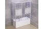  Стеклянная шторка на ванну Тритон полосы 150 см 1500 на фото - 3