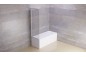  Стеклянная шторка на ванну Тритон торцевая 70 см 1700 на фото - 1